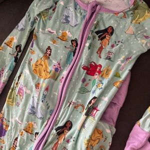 Little Sleepies Disney Princess Zippy - Mint and Lavender